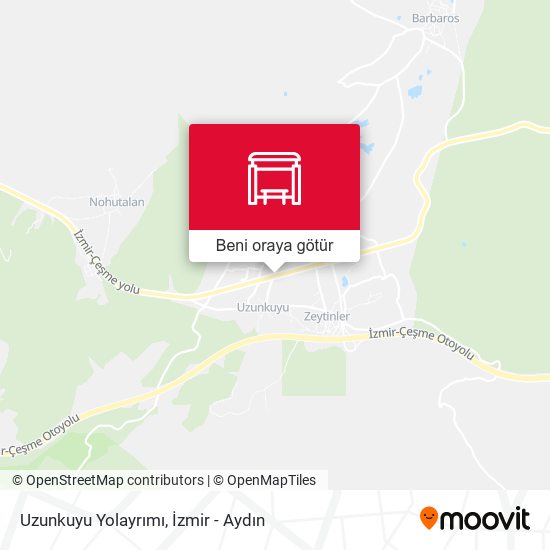 Uzunkuyu Yolayrımı harita