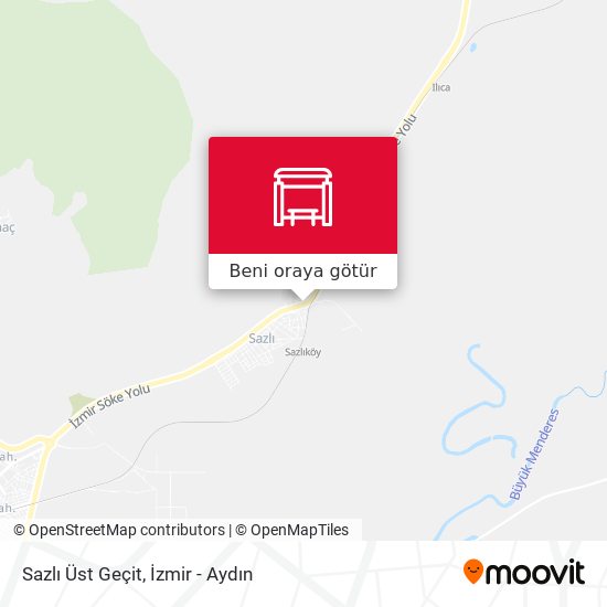 Sazlı Üst Geçit harita