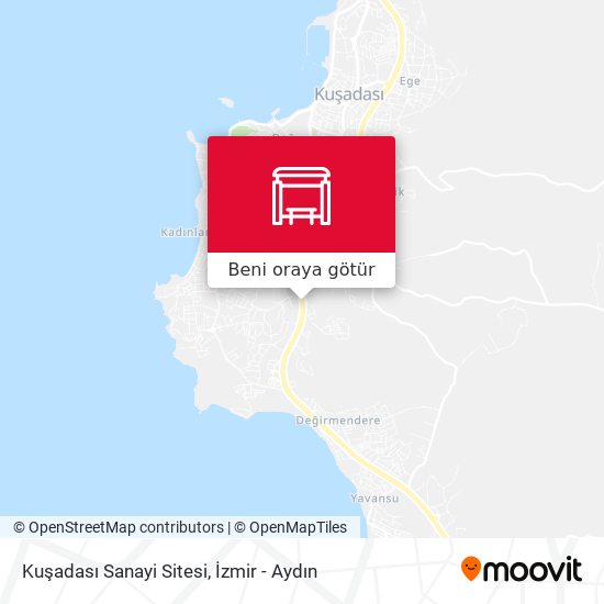 Kuşadası Sanayi Sitesi harita