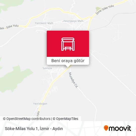 Söke-Milas Yolu 1 harita