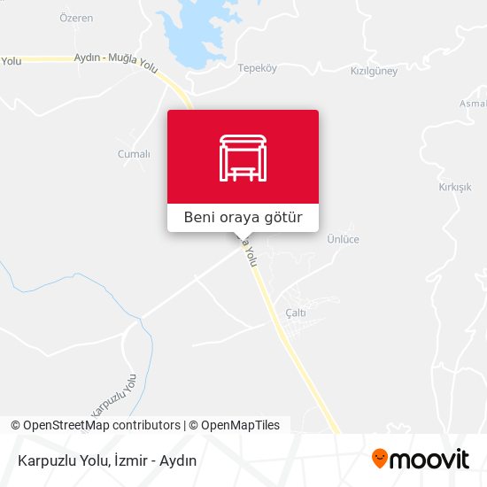 Karpuzlu Yolu harita
