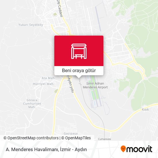 A. Menderes Havalimanı harita