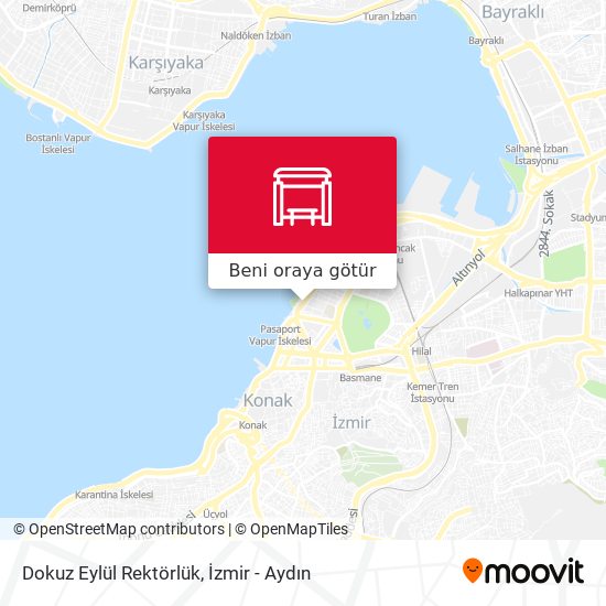 Dokuz Eylül Rektörlük harita