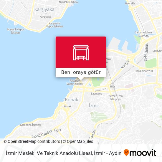 İzmir Mesleki Ve Teknik Anadolu Lisesi harita