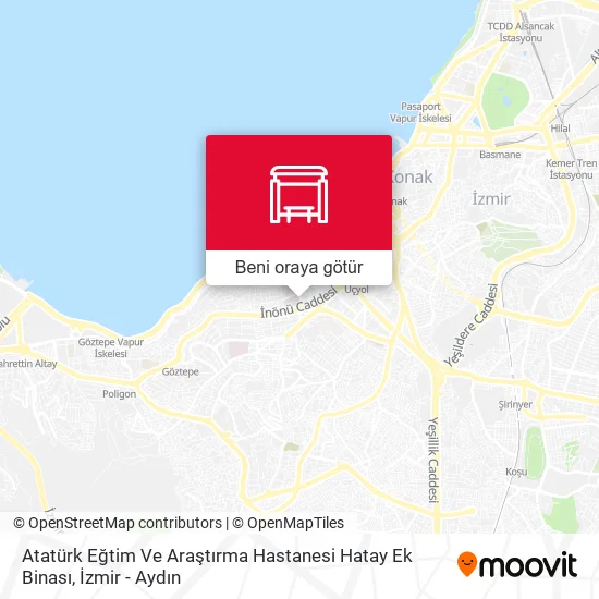 Atatürk Eğtim Ve Araştırma Hastanesi Hatay Ek Binası harita