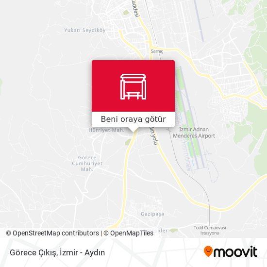 Görece Çıkış harita