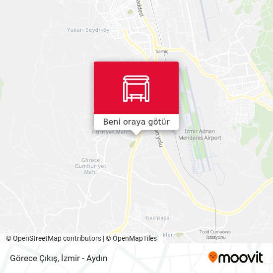 Görece Çıkış harita