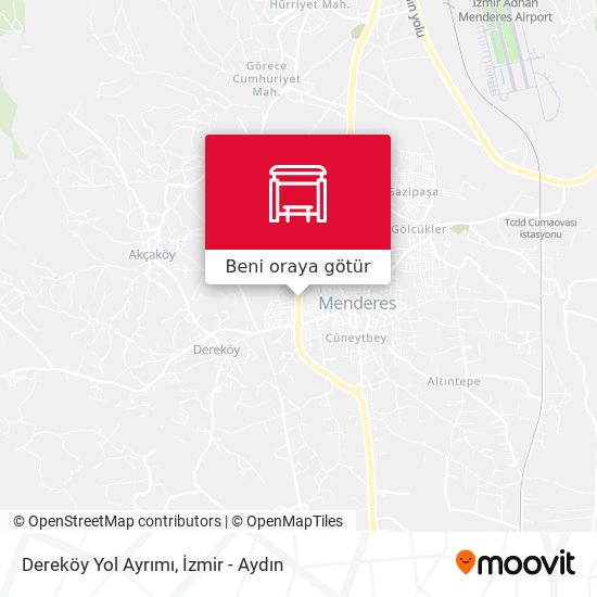 Dereköy Yol Ayrımı harita
