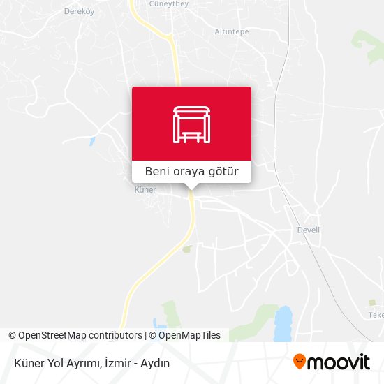 Küner Yol Ayrımı harita