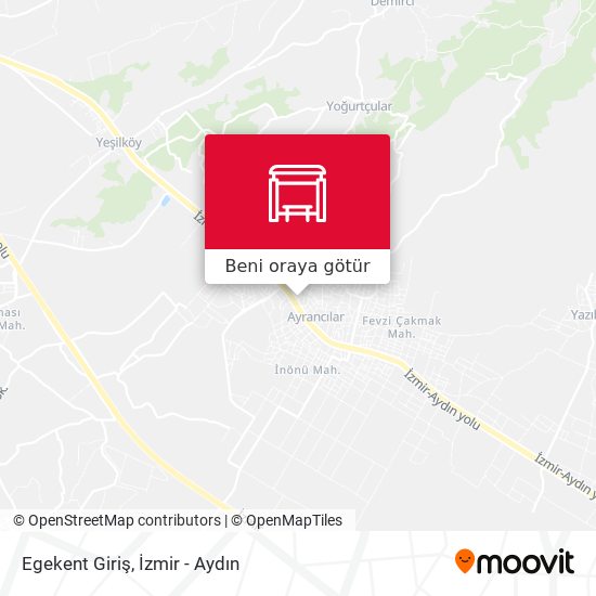Egekent Giriş harita