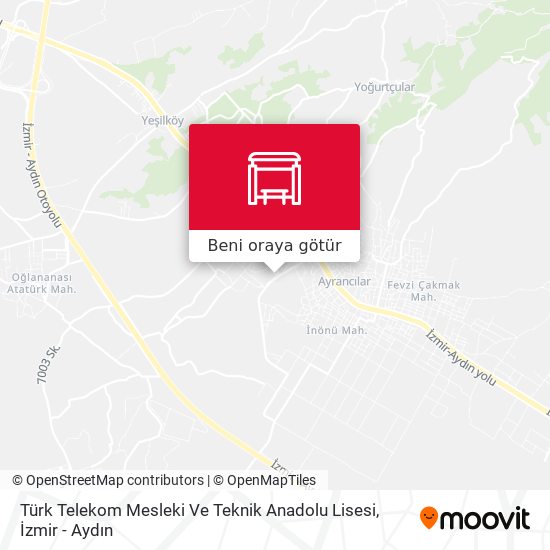 Türk Telekom Mesleki Ve Teknik Anadolu Lisesi harita