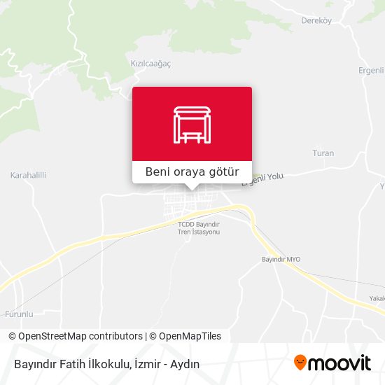 Bayındır Fatih İlkokulu harita