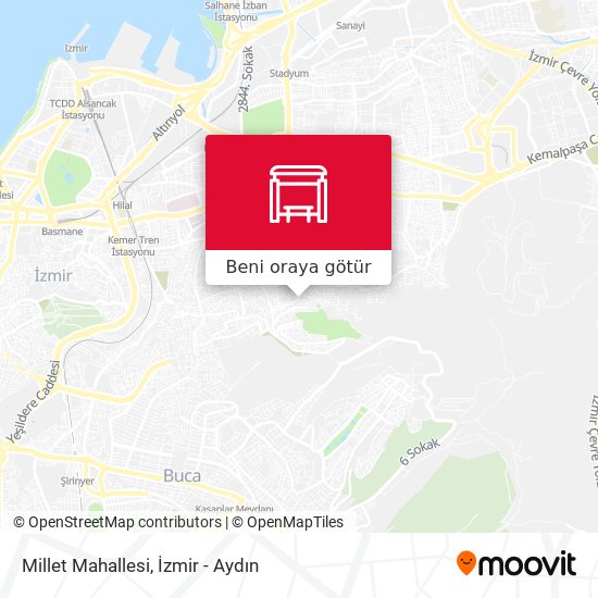 Millet Mahallesi harita