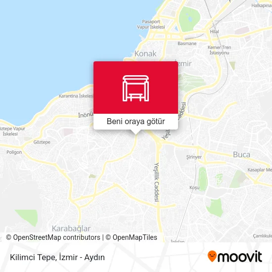 Kilimci Tepe harita
