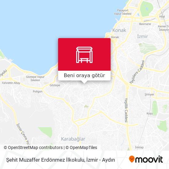 Şehit Muzaffer Erdönmez İlkokulu harita