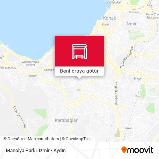 Manolya Parkı harita