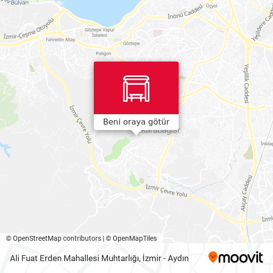 Ali Fuat Erden Mahallesi Muhtarlığı harita