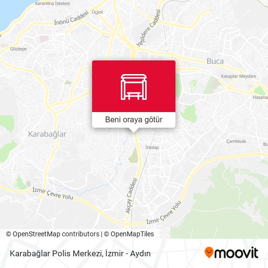 Karabağlar Polis Merkezi harita