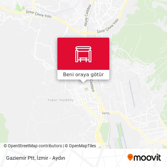 Gaziemir Ptt harita