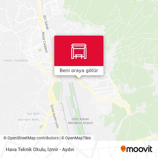Hava Teknik Okulu harita
