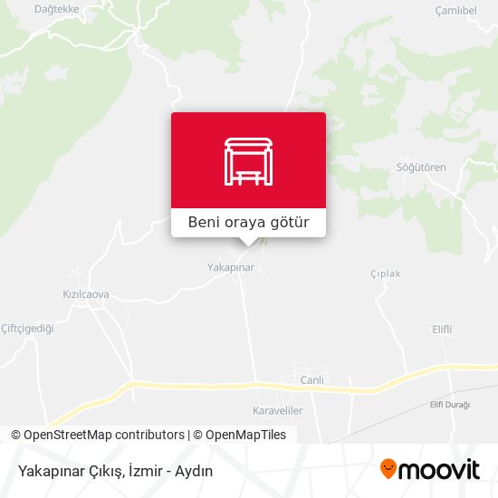 Yakapınar Çıkış harita