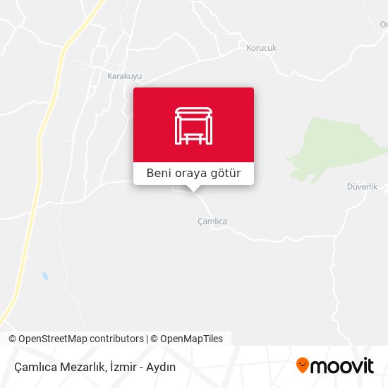 Çamlıca Mezarlık harita
