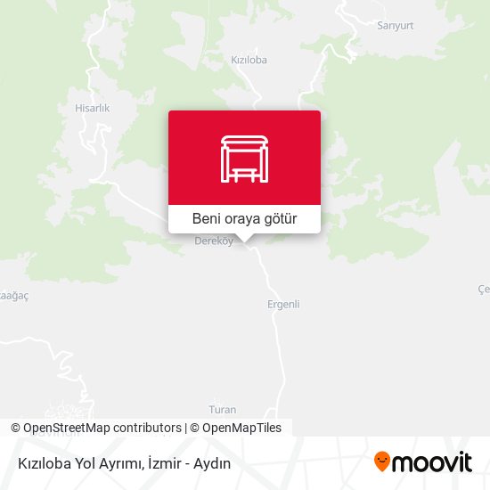 Kızıloba Yol Ayrımı harita
