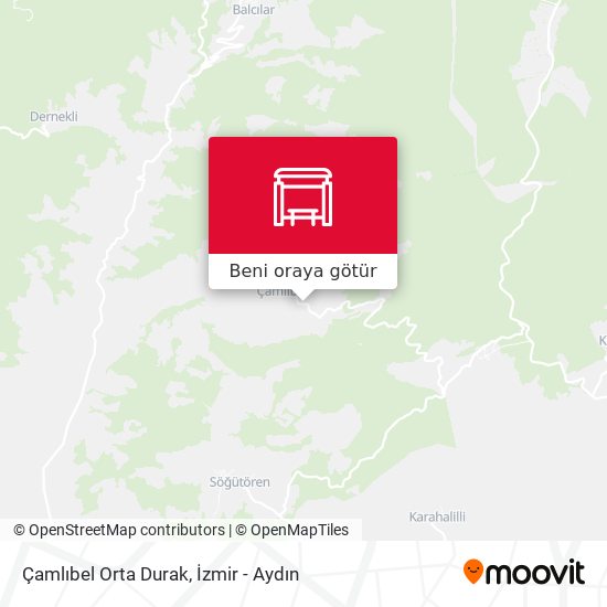 Çamlıbel Orta Durak harita