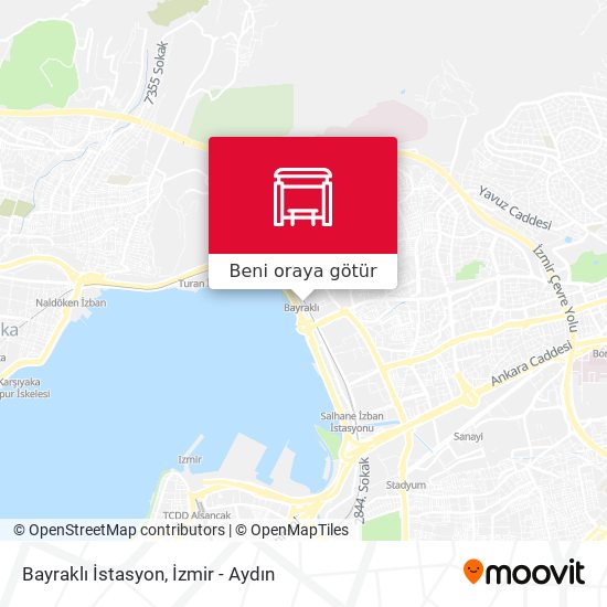 Bayraklı İstasyon harita