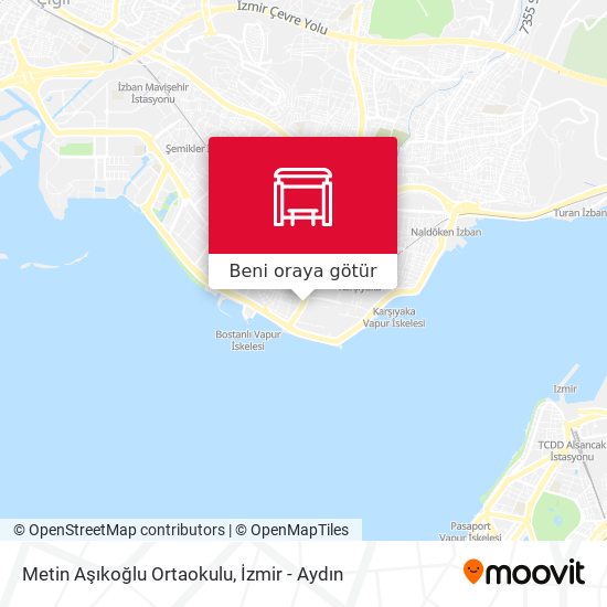 Metin Aşıkoğlu Ortaokulu harita