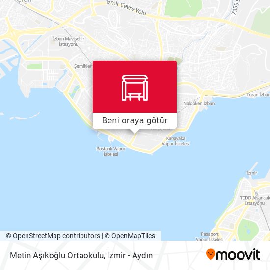 Metin Aşıkoğlu Ortaokulu harita