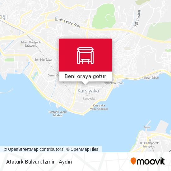 Atatürk Bulvarı harita