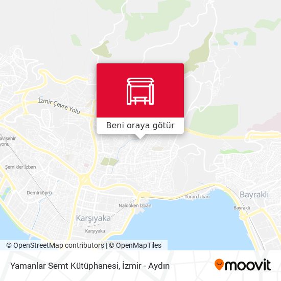 Yamanlar Semt Kütüphanesi harita