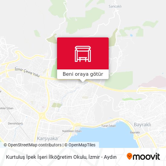 Kurtuluş İpek İşeri İlköğretim Okulu harita