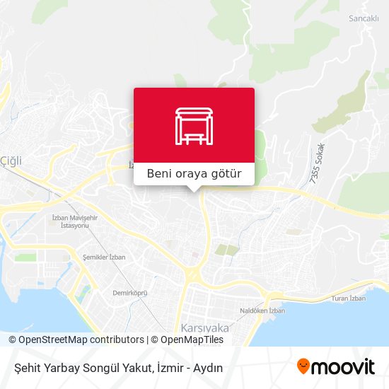 Şehit Yarbay Songül Yakut harita