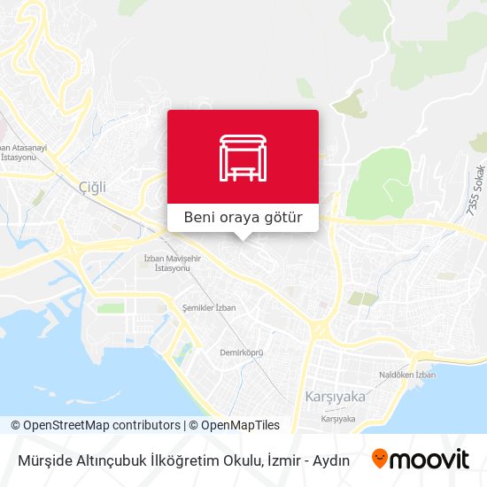 Mürşide Altınçubuk İlköğretim Okulu harita