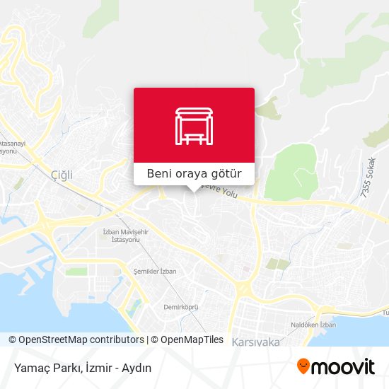 Yamaç Parkı harita