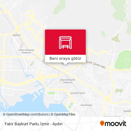 Fakir Baykurt Parkı harita