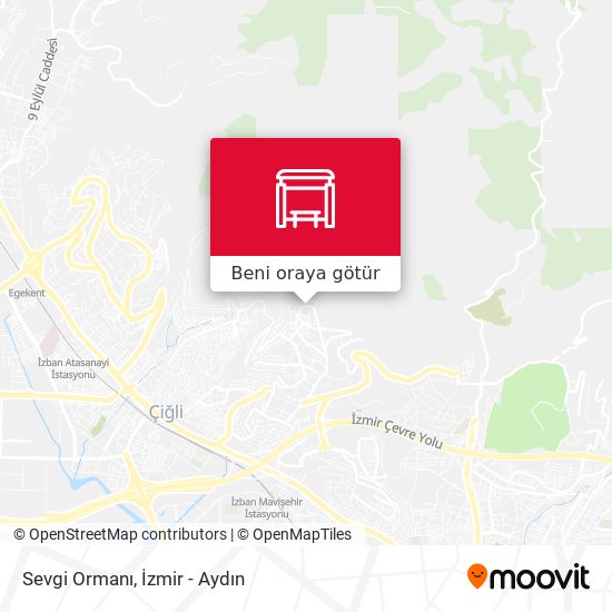 Sevgi Ormanı harita