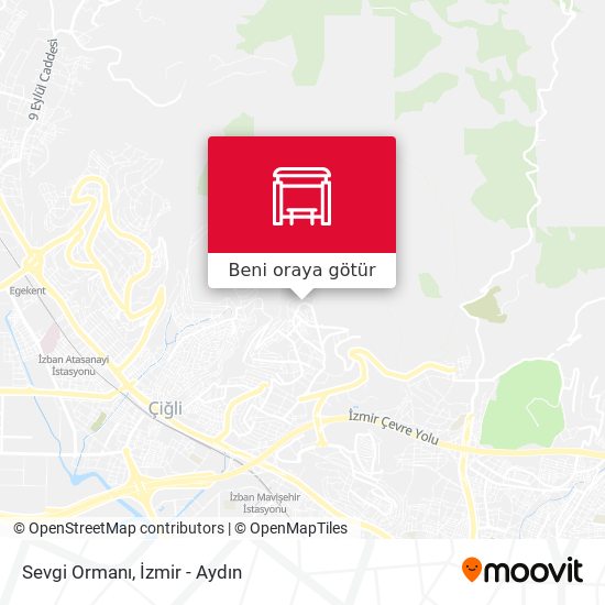 Sevgi Ormanı harita