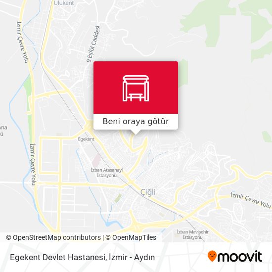 Egekent Devlet Hastanesi harita
