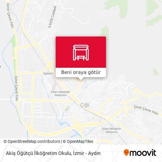 Akiş Öğütçü İlköğretim Okulu harita