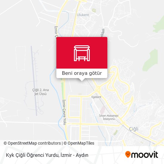 Kyk Çiğli Öğrenci Yurdu harita