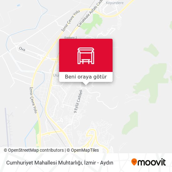 Cumhuriyet Mahallesi Muhtarlığı harita