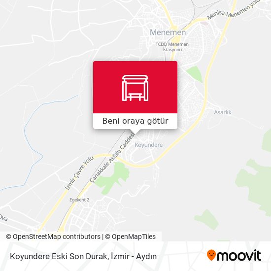 Koyundere Eski Son Durak harita