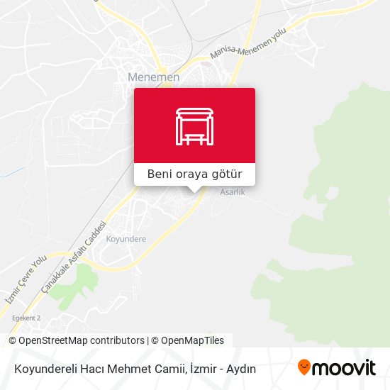Koyundereli Hacı Mehmet Camii harita