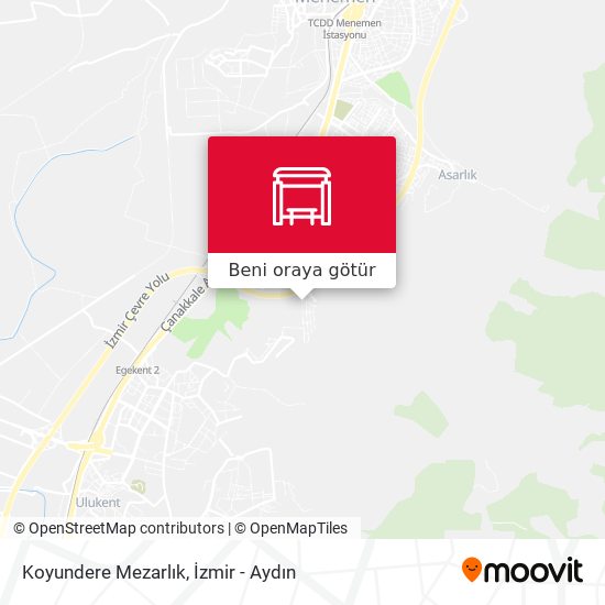 Koyundere Mezarlık harita