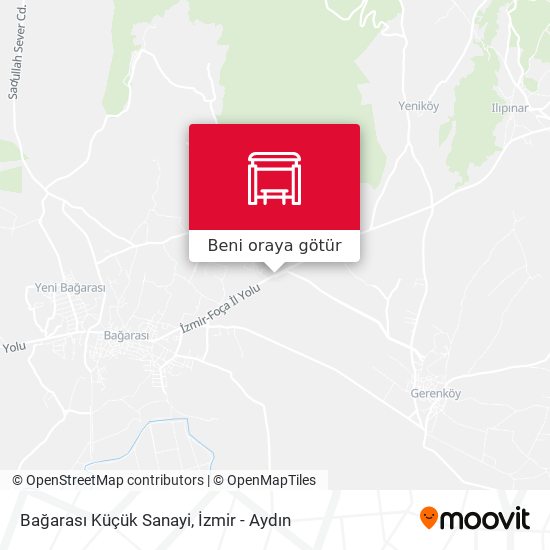 Bağarası Küçük Sanayi harita