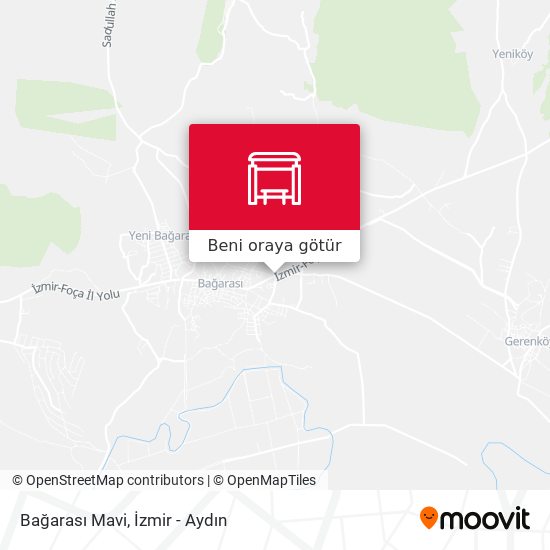 Bağarası Mavi harita