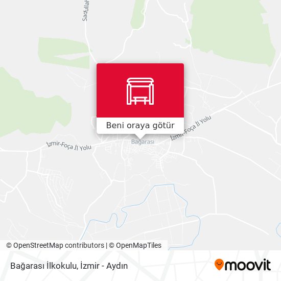 Bağarası İlkokulu harita